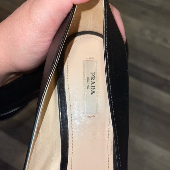 Woman’s Prada Peep Toe Pumps Size 39 - Picture 6 of 6